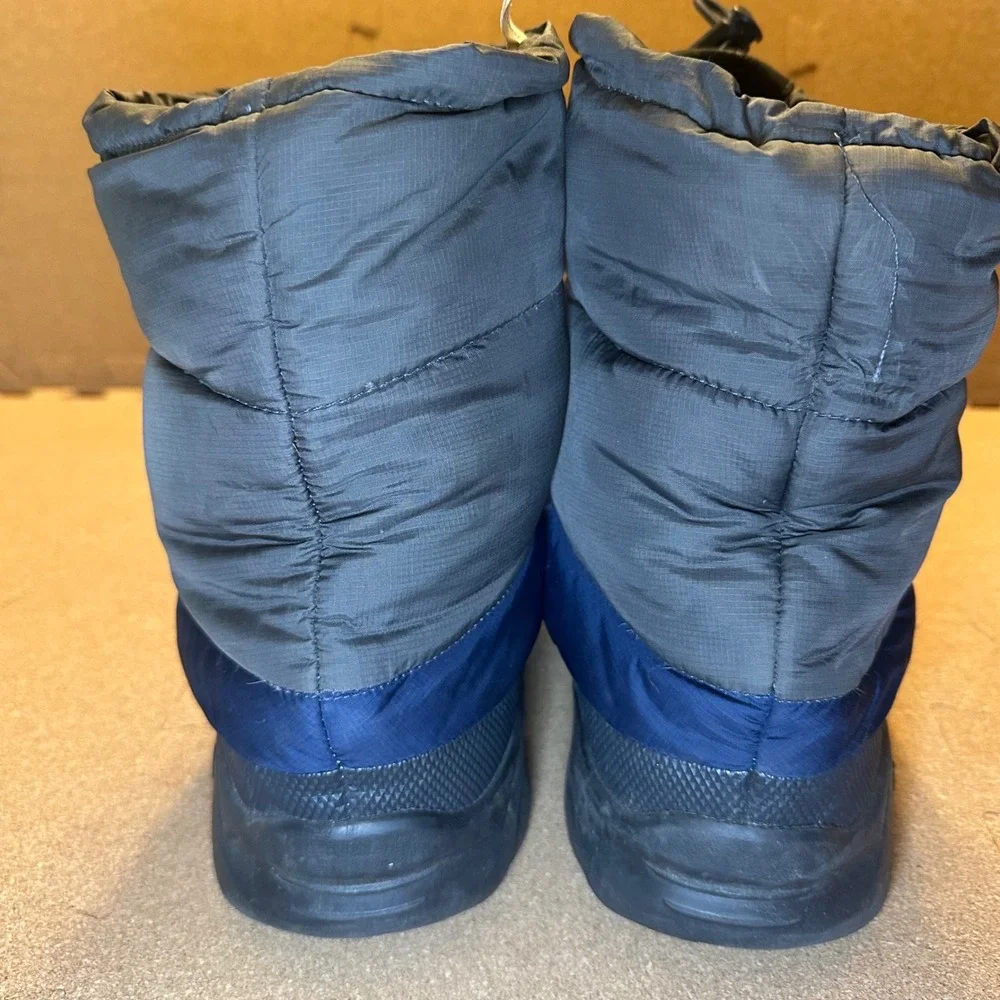 The North Face Nuptse Bootie Men 10 Navy Blue 700 Down Winter Snow Boot 9L3 TB1Y